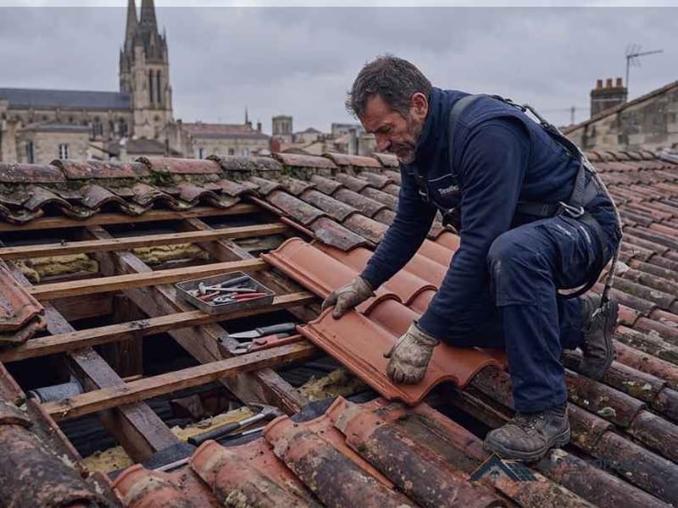 Diagnostic d’infiltration de toiture — chantier Altys Toiture Salleboeuf à Salleboeuf