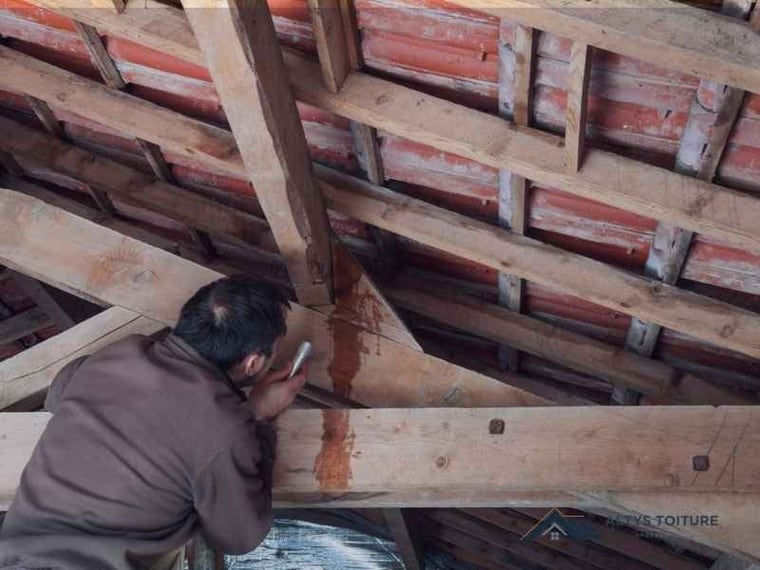 Recherche de fuite de toiture — chantier Altys Toiture Salleboeuf à Salleboeuf